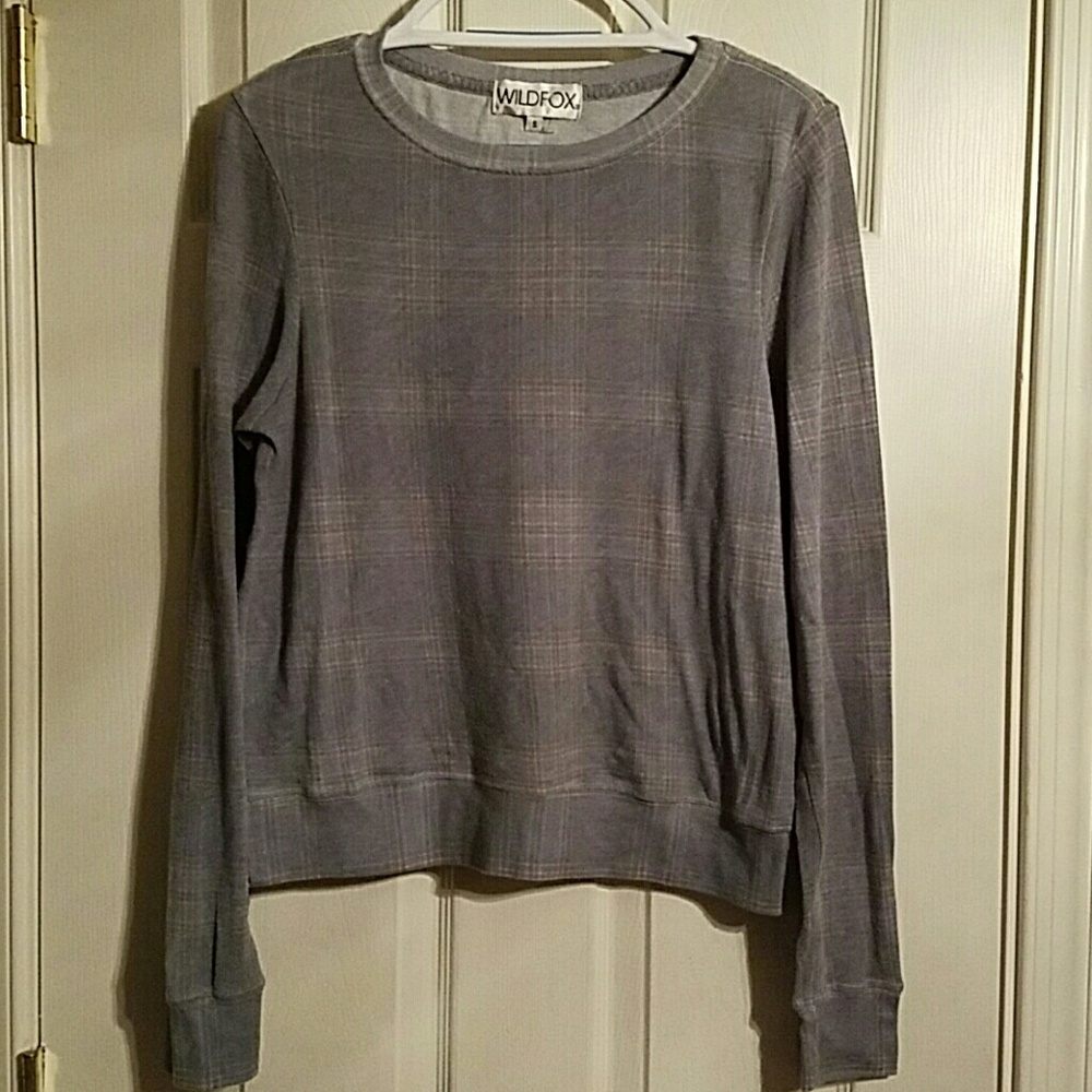 [Wildfox] Purple Plaid Jumper